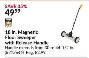 Princess Auto 18 in. Magnetic Floor Sweeper with Release Handle offer
