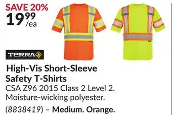 Princess Auto High-Vis Short-Sleeve Safety T-Shirts offer
