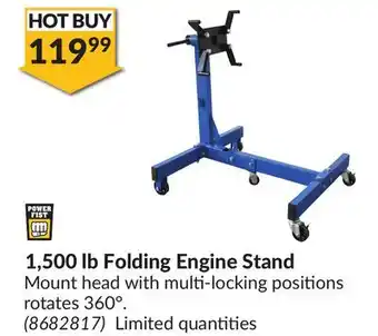 Princess Auto 1,500 lb Folding Engine Stand offer
