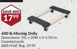 Princess Auto 600 lb Moving Dolly offer