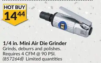 Princess Auto 1/4 in. Mini Air Die Grinder offer