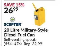 Princess Auto 20 Litre Military-Style Diesel Fuel Can offer