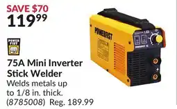 Princess Auto 75A Mini Inverter Stick Welder offer