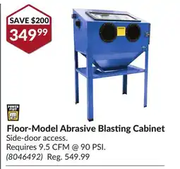 Princess Auto Floor-Model Abrasive Blasting Cabinet offer