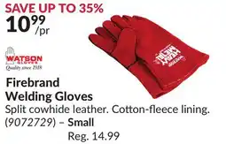 Princess Auto Firebrand Welding Gloves Small offer