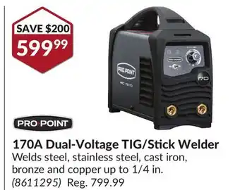 Princess Auto 170A Dual-Voltage TIG/Stick Welder offer