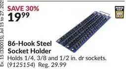 Princess Auto 86-Hook Steel Socket Holder offer