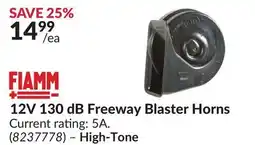 Princess Auto 12V 130 dB Freeway Blaster Horns High-Tone offer