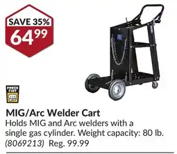 Princess Auto MIG/Arc Welder Cart offer