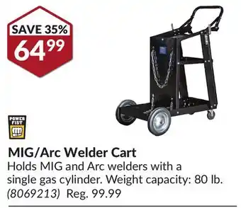 Princess Auto MIG/Arc Welder Cart offer
