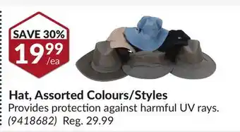 Princess Auto Hat, Assorted Colours/Styles offer