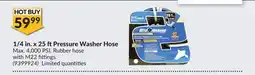 Princess Auto 1/4 in. x 25 ftPressure Washer Hose offer