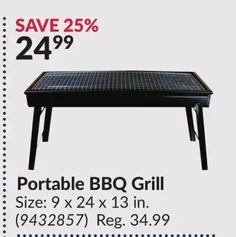 Princess Auto Portable BBQ Grill offer