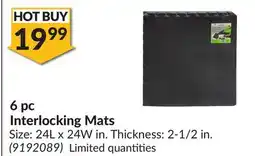 Princess Auto 6 pc Interlocking Mats offer