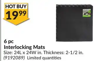Princess Auto 6 pc Interlocking Mats offer
