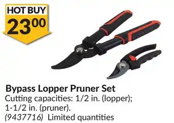 Princess Auto Bypass Lopper Pruner Set offer