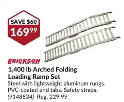 Princess Auto 1,400 lb Arched Folding Loading Ramp Set offer