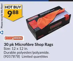 Princess Auto 30 pk Microfibre Shop Rags offer