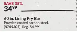 Princess Auto 60 in. Lining Pry Bar offer