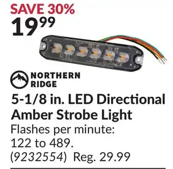Princess Auto 5-1/8 in. LED Directional Amber Strobe Light offer