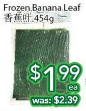 Ample Food Market Frozen banana leaf offer