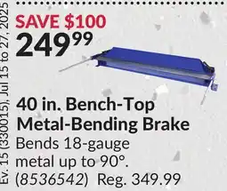 Princess Auto 40 in. Bench-Top Metal-Bending Brake offer