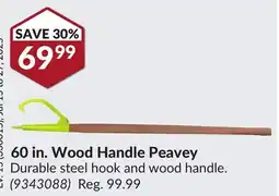 Princess Auto 60 in. Wood Handle Peavey offer