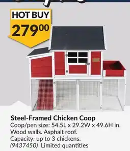 Princess Auto Steel-Framed Chicken Coop offer