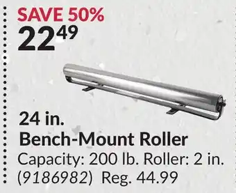 Princess Auto 24 in. Bench-Mount Roller offer