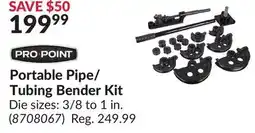 Princess Auto Portable Pipe/ Tubing Bender Kit offer