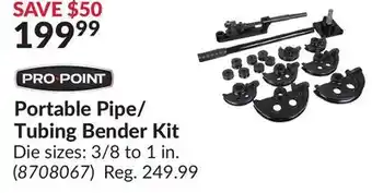 Princess Auto Portable Pipe/ Tubing Bender Kit offer
