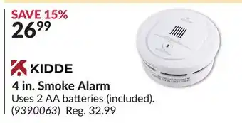Princess Auto 4 in. Smoke Alarm offer