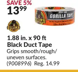 Princess Auto 1.88 in. x 90 Black Duct Tape offer