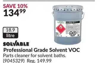 Princess Auto Professional Grade Solvent VOC offer