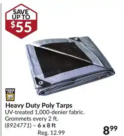 Princess Auto Heavy Duty Poly Tarps - 6 x 8 ft offer