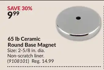 Princess Auto 65 lb Ceramic Round Base Magnet offer