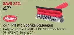 Princess Auto 6 in. Plastic Sponge Squeegee offer