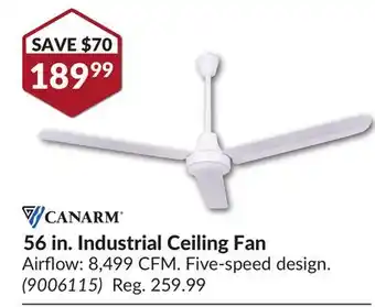 Princess Auto 56 in. Industrial Ceiling Fan offer