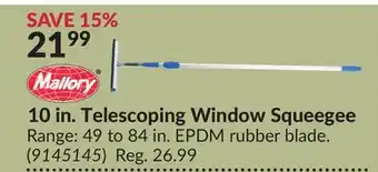 Princess Auto 10 in. Telescoping Window Squeegee offer
