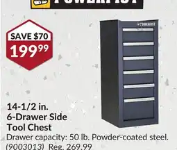 Princess Auto 14-1/2 in. 6-Drawer Side Tool Chest offer