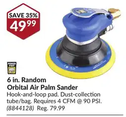 Princess Auto 6 in. Random Orbital Air Palm Sander offer