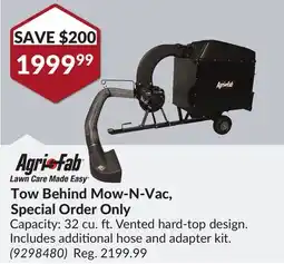 Princess Auto Tow Behind Mow-N-Vac, Special Order Only offer