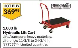 Princess Auto 1,000 lb Hydraulic LiftCart offer