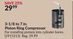 Princess Auto Piston Ring Compressor offer
