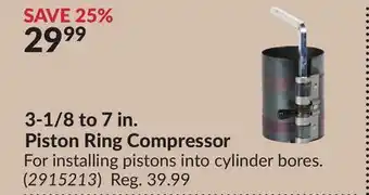 Princess Auto Piston Ring Compressor offer