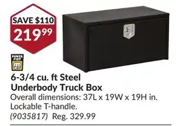 Princess Auto 6-3/4 cu. ftSteel Underbody Truck Box offer