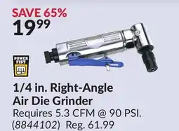 Princess Auto Power Fist 1/4 in. Right-Angle Air Die Grinder offer