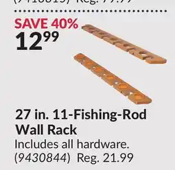 Princess Auto 27 in. 11-Fishing-Rod Wall Rack offer