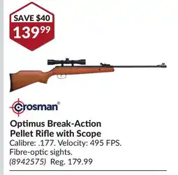 Princess Auto Optimus Break-Action Pellet Rifle with Scope offer