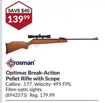Princess Auto Optimus Break-Action Pellet Rifle with Scope offer